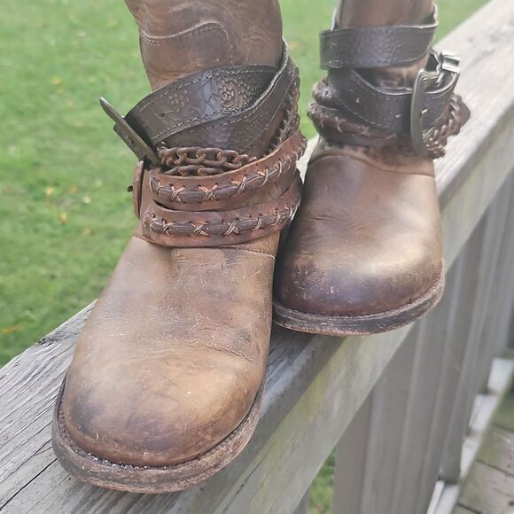 Freebird by Steven Knox Distressed Leather Boots – Women’s Size 10 - Picture 5 of 8